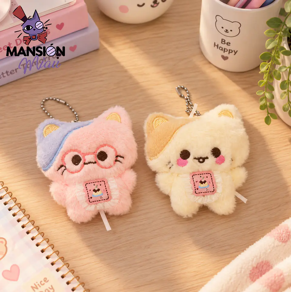 BAG CHARM GATITO CON DELANTAL 1