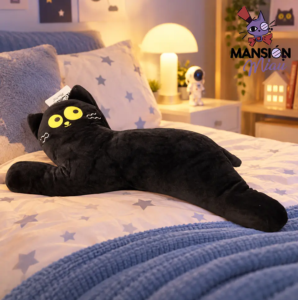 PELUCHE COJÍN GATO NEGRO 1