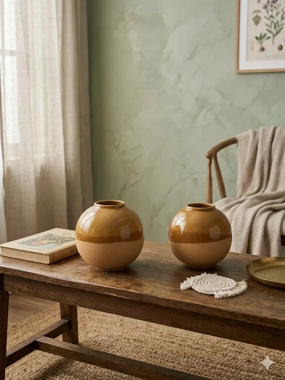 Set de Jarrones Esféricos Mantra – Naturaleza y Luz en tu Hogar 2