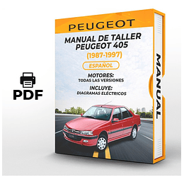 Manual de Taller Peugeot 405 (1987-1997) Español***