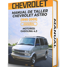 Manual de Taller Chevrolet Astro (1995,  1996, 1997, 1998, 1999, 2000, 2001, 2002, 2003, 2004, 2005) Español