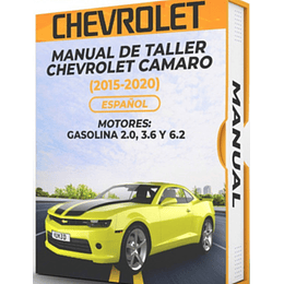 Manual de Taller Chevrolet Camaro (2015, 2016, 2017, 2018, 2019, 2020)GASOLINA 2.0, 3.6 Y 6.2 Español