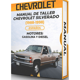 Manual de Taller Chevrolet Silverado (1988, 1989, 1990, 1991, 1992, 1993, 1994, 1995, 1996, 1997, 1998) Español