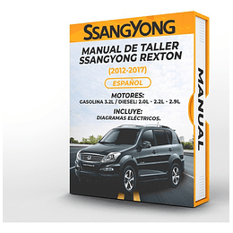 Manual de Taller Ssangyong Rexton (2012, 2013, 2014, 2015, 2016, 2017)GASOLINA 3.2L / DIESEL: 2.0L - 2.2L - 2.9L Español