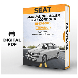 Manual de Taller Seat Cordoba (1993, 1994, 1995, 1996, 1997, 1998, 1999, 2000, 2001, 2002 ) Español