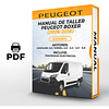 Manual de Taller Peugeot Boxer ( 2006, 2007, 2008, 2009, 2010, 2011, 2012, 2013, 2014, 2015, 2016, 2017, 2018) GASOLINA 3.6 DIESEL: 2.0 2.2 2.3 3.0 1