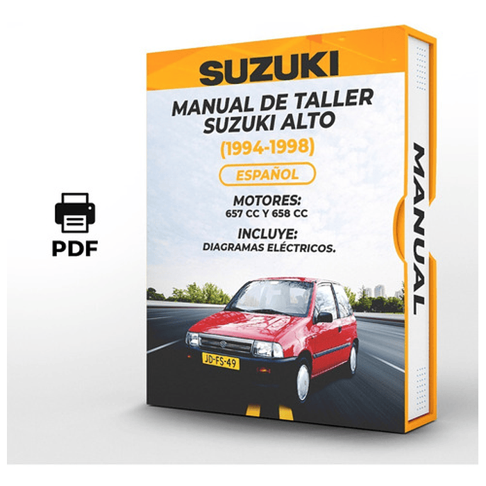 Manual de Taller Suzuki Alto ( 1994, 1995, 1996, 1997, 1998) Español