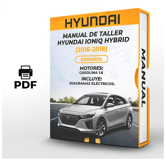 Manual de Taller Hyundai Ioniq Hybrid (2016-2018) Español