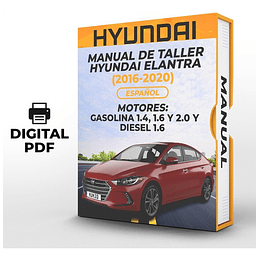 Manual de Taller Hyundai Elantra (2016-2020) Español