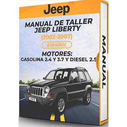 Manual de Taller Jeep Liberty (2002, 2003, 2004, 2005, 2006, 2007) GASOLINA 2.4 Y 3.7 Y DIESEL 2.5  Español
