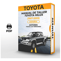 Manual de Taller Toyota Hilux (1997, 1998, 1999, 2000, 2001, 2002, 2003, 2004, 2005) Español
