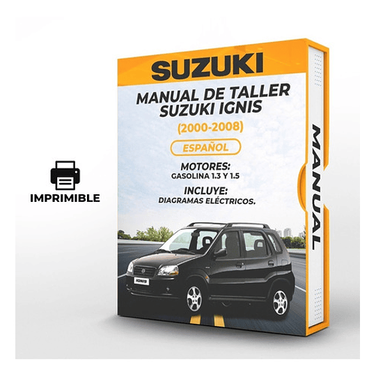 Manual de Taller Suzuki Ignis (2000, 2001, 2002, 2003, 2004, 2005, 2006, 2007, 2008) Español