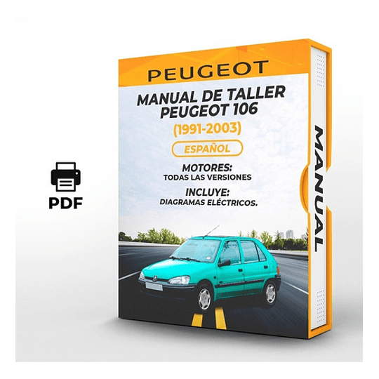 Manual de Taller Peugeot 106 (1991, 1992, 1993, 1994, 1995, 1996, 1997, 1998, 1999, 2000, 2001, 2002, 2003) Español 