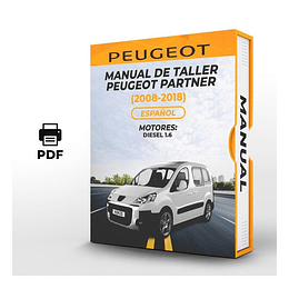 Manual de Taller Peugeot Partner (2008, 2009, 2010, 2011, 2012, 2013, 2014, 2015, 2016, 2017, 2018) Español
