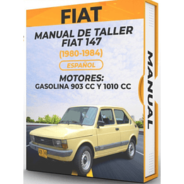 Manual de Taller Fiat 147 ( 1980, 1981, 1982, 1983, 1984) Español