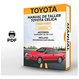Manual de Taller Toyota Celica ( 1985, 1986,  1987, 1988, 1989) Español