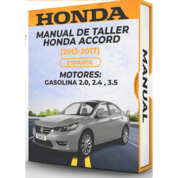 Diagramas Eléctricos Honda Accord (2013, 2014, 2015, 2016, 2017) GASOLINA 2.0, 2.4 , 3.5 Español