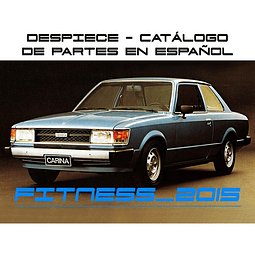 Manual De Parte Despiece Toyota Carina 1977 - 1981 Español