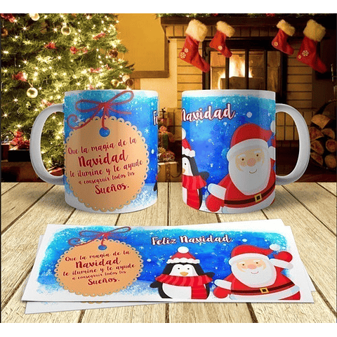 17 Plantillas Tazas Navidad