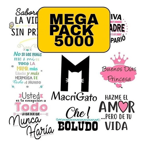 5000 Plantillas Pack Diseños Sublimación Tazas Remeras Tazas