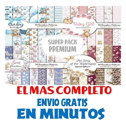 Super Pack Clipart Papeles By Essential Desire