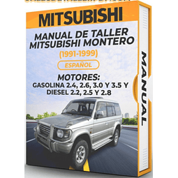 Manual de Taller Mitsubishi Montero (1991, 1992, 1993, 1994, 1995,  1996, 1997, 1998, 1999) Español