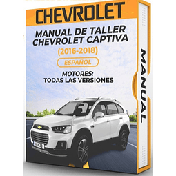 Manual de Taller Chevrolet Captiva (2016, 2017, 2018) Español