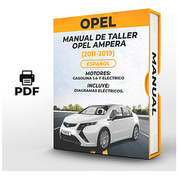 Manual de Taller Opel Ampera (2011, 2012, 2013, 2014, 2015, 2016, 2017, 2018, 2019) Español