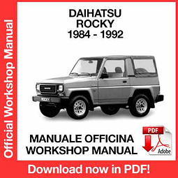 Daihatsu Rocky F70 F75 F77 (1984, 1985, 1986, 1987, 1988) (EN) Workshop Repair Manual Download PDF