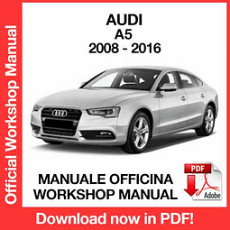 AUDI A5 COUPE' (2013, 2014, 2015, 2016) (EN) Workshop Repair Manual Download PDF