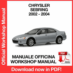 Chrysler Sebring (2002, 2003, 2004) (EN) Workshop Repair Manual Download PDF
