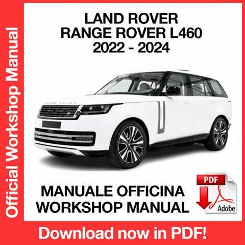 Land Rover Range Rover L460 (2022, 2023,2024) (EN) Workshop Repair Manual Download PDF