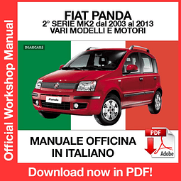FIAT NEW PANDA MK2 (2008, 2009, 2010, 2011, 2012, 2013) (ITA) Workshop Repair Manual Download PDF