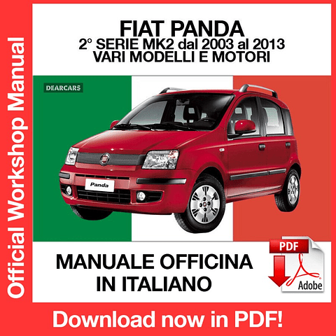 FIAT NEW PANDA MK2 (2008, 2009, 2010, 2011, 2012, 2013) (ITA) Workshop Repair Manual Download PDF