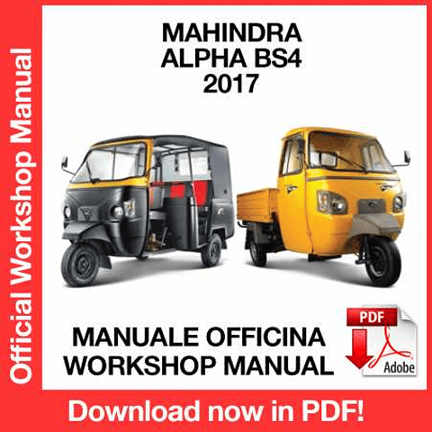 Mahindra Alpha BS4 (2017) (EN) Workshop Repair Manual Download PDF