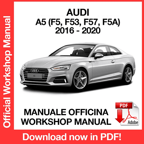 AUDI A5 (2016, 2017, 2018, 2019, 2020) (EN) Workshop Repair Manual Download PDF