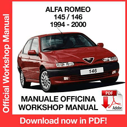 Alfa Romeo 145 - 146 (1994,1995, 1996, 1997, 1998, 1999,2000) (EN) Workshop Repair Manual Download PDF