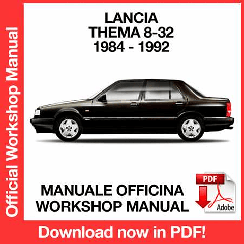 Lancia Thema 8.32 Ferrari (EN) Workshop Repair Manual Download PDF