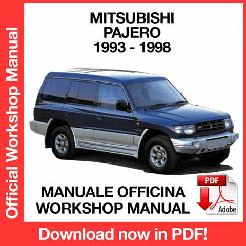 Mitsubishi Pajero (1993, 1994, 1995, 1996) (EN) Workshop Repair Manual Download PDF