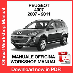 Peugeot 4007 (2007, 2008, 2009, 2010, 2011) (EN) Workshop Repair Manual Download PDF