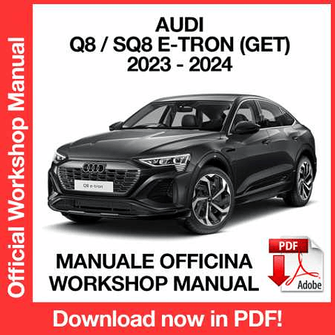 Audi Q8 SQ8 E-tron Sportback GET (2023-2024) (EN) Workshop Repair Manual Download PDF