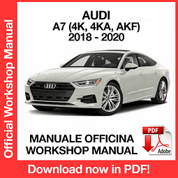 AUDI A7 (2018, 2019, 2020) (EN) Workshop Repair Manual Download PDF