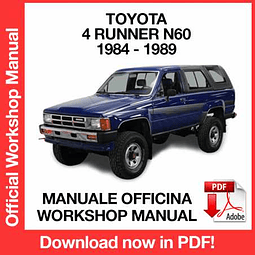 Toyota 4 Runner I N60 (1984, 1985, 1986, 1987, 1988, 1989) (EN) Workshop Repair Manual Download PDF