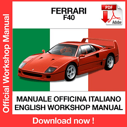 FERRARI F40 (ITA) (EN) (DE) (FR) Workshop Repair Manual Download PDF