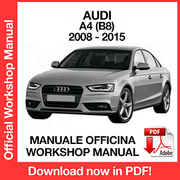 AUDI A4 B8 (2008, 2009, 2010, 2011, 2012, 2013, 2014, 2015) (EN) Workshop Repair Manual Download PDF