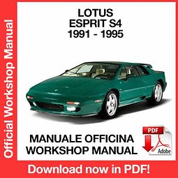 Lotus Esprit S4 (1991, 1992, 1993, 1994, 1995) (EN) Workshop Repair Manual Download PDF