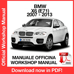 BMW X6 E71 (2007, 2008, 2009, 2010, 2011, 2012, 2013) (EN) Workshop Repair Manual Download PDF