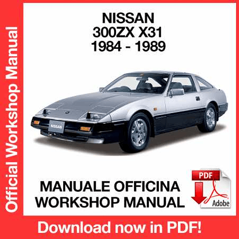 Nissan 300ZX Z31 (1984, 1985, 1986, 1987, 1988, 1989) (EN) Workshop Repair Manual Download PDF
