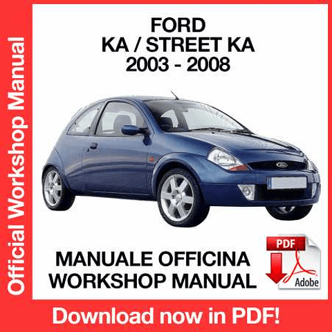 Ford Ka / Streetka (2003, 2004, 2005, 2006, 2007, 2008) (EN) Workshop Repair Manual Download PDF