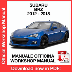 Subaru Brz (2012, 2013, 2014, 2015, 2016, 2017, 2018) (EN) Workshop Repair Manual Download PDF